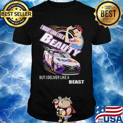 Strong girl FedEx I might look like a beauty but I deliver like a beast shirt