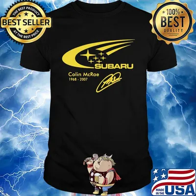 Subaru colin mcrae 1968 2007 signature shirt