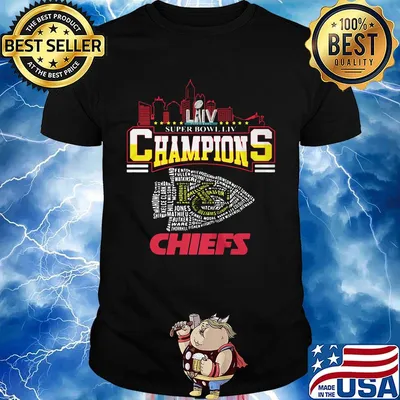 Super liv bowl champios kansas city chiefs football team shirt