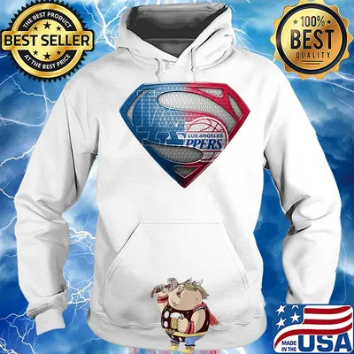 Superman los angeles dodgers and los angeles clippers s Hoodie
