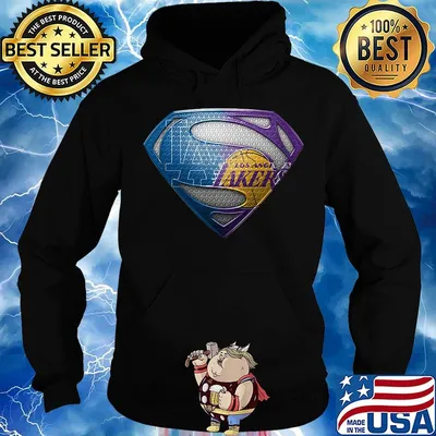 Superman los angeles dodgers and los angeles lakers s Hoodie