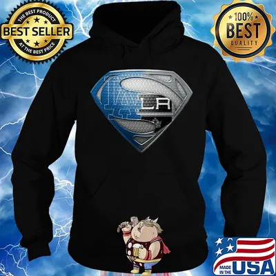 Superman los angeles dodgers and los angeles raiders s Hoodie