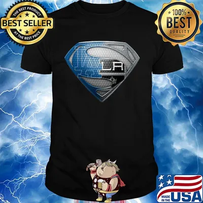Superman los angeles dodgers and los angeles raiders shirt