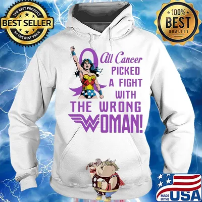 Superwoman all cancer picked a fight with the wrong woman star s Hoodie