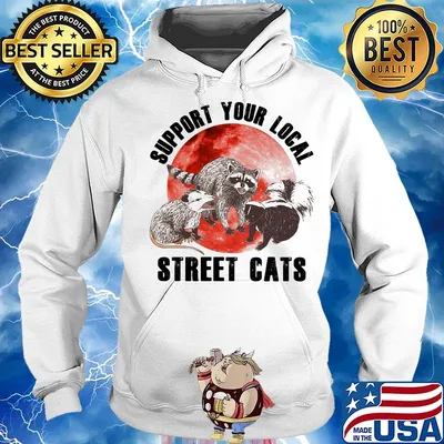 Support your local street cats sunset s Hoodie