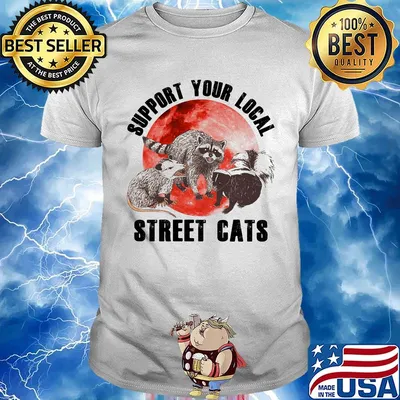 Support your local street cats sunset shirt