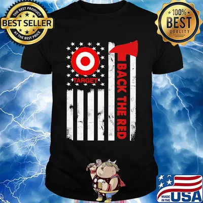Target back the red american flag independence day shirt