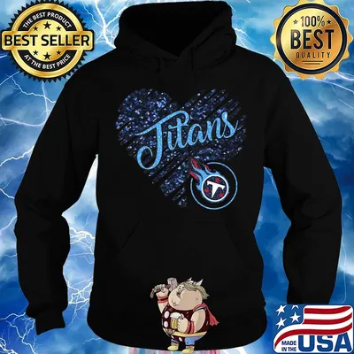Tennessee titans logo heart diamond s Hoodie