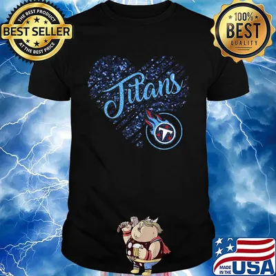 Tennessee titans logo heart diamond shirt
