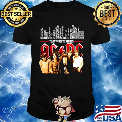 Thank you for the memories AC DC shirt