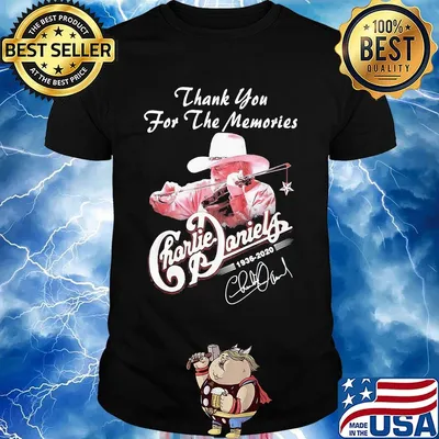 Thank you for the memories charlie daniels 1936 2020 signature shirt