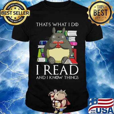 That's What I Do I Read And I Know Things Book Mouse Shirt