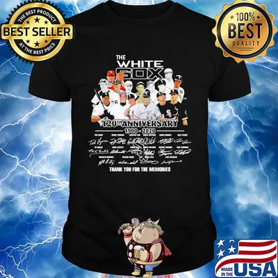 The chicago white sox 120th anniversary 1900 2020 thank you for the memories signatures shirt