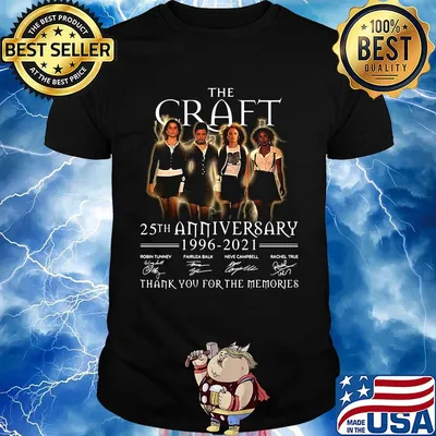 The craft 25th anniversary 1996 2020 thank you for the memories signatures shirt