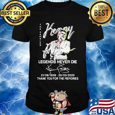 The gambler kenny legends never die 1938 2020 thank you for the memories signatures shirt
