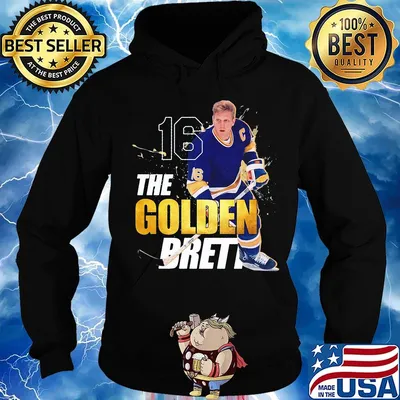The golden brett st. louis 16 hull ice hockey legend hof taz s Hoodie