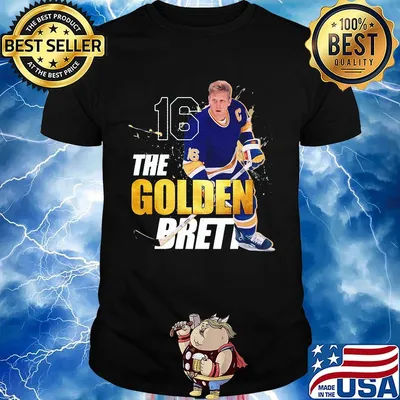 The golden brett st. louis 16 hull ice hockey legend hof taz shirt