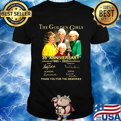 The golden girls 35th anniversary 1985 2020 thank you for the memories signatures shirt