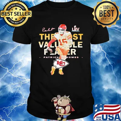 The most valuable player patrick mahomes kansas city chiefs signatures shirt