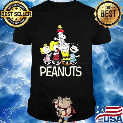 The peantuts cartoon film characters shirt