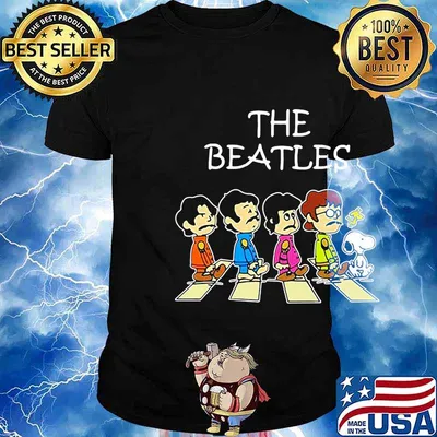 The peanuts abbey road shirt