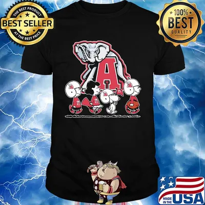 The peanuts alabama crimson tide football shirt