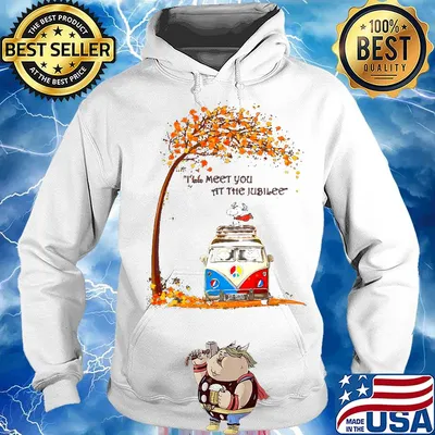 The peanuts bus i tell meet you at the jubilee fall maple leaves s Hoodie