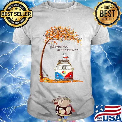 The peanuts bus i tell meet you at the jubilee fall maple leaves shirt