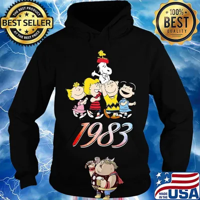 The peanuts cartoon characters 1983 s Hoodie