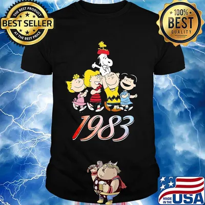 The peanuts cartoon characters 1983 shirt