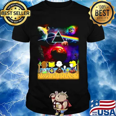 The peanuts seeing pink floyd shirt