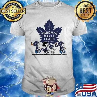The peanuts toronto maple leafs hockey logo shirt