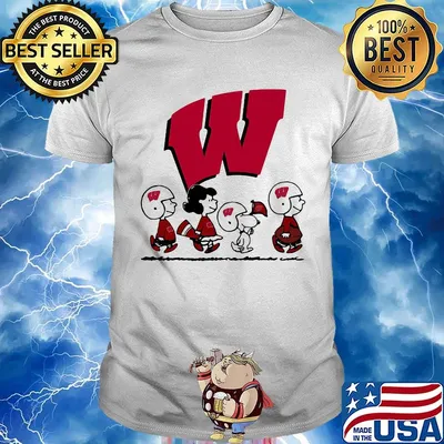 The peanuts wisconsin-madison hockey shirt