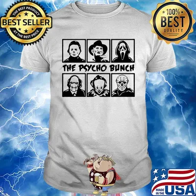 The Psycho bunch character horror movies shirt