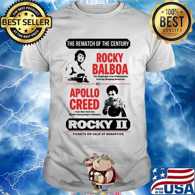 The rematch of the century rocky balboa vs apollo creed rocky ii tickets on sale at box office shirt