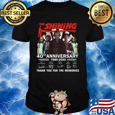 The shining 40th anniversary 1980 2020 thank you for the memories signatures shirt