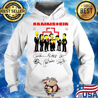 The simpsons rammstein members signatures s Hoodie