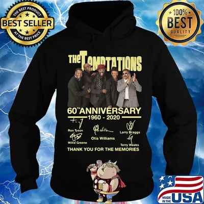 The temptations 60th anniversary 1997 2020 thank you for the memories signatures s Hoodie