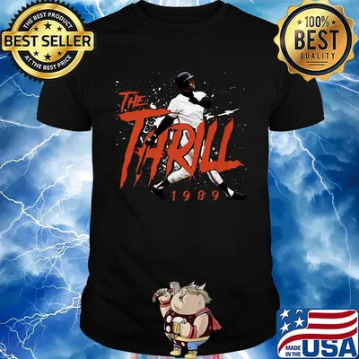 The thrill 1989 will-clark san francisco giants baseball shirt