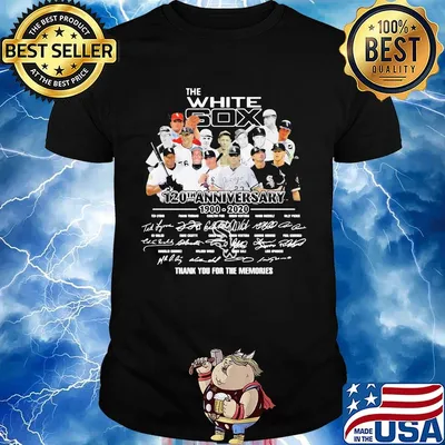 The white sox baseball 120th anniversary 1900 2020 thank you for the memories signatures shirt