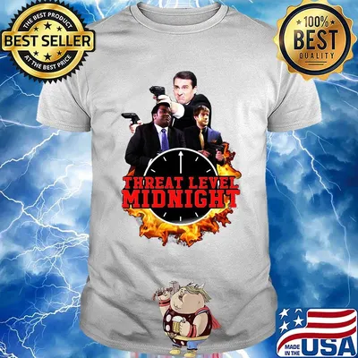 Threat level midnight movie characters shirt