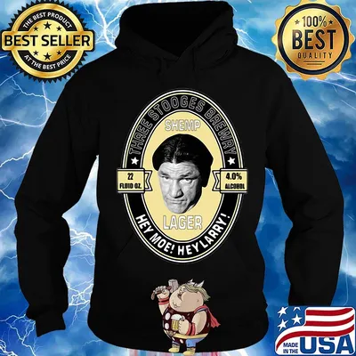 Three stooges brewery shemp lager hey moe hey larry s Hoodie