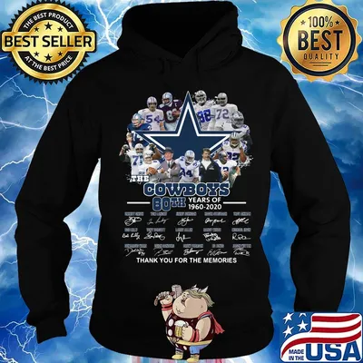 Thw cowboys 60th years of 1960 2020 thank you for the memories signatures s Hoodie