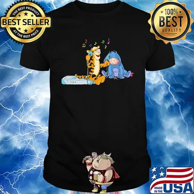 Tigger Eeyore listen music shirt