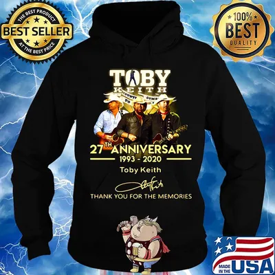 Toby keith 27th anniversary 1993 2020 thank you for the memories signature s Hoodie