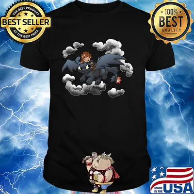 Toddler boys' riding toothless dragon shirt
