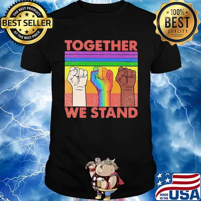 Together we stand black lives matter LGBT vintage retro shirt