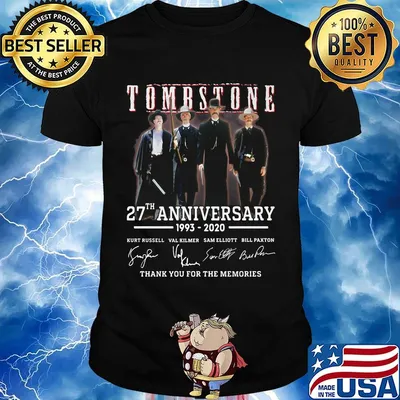 Tombstone 27th anniversary 1993 2020 thank you for the memories signatures black shirt