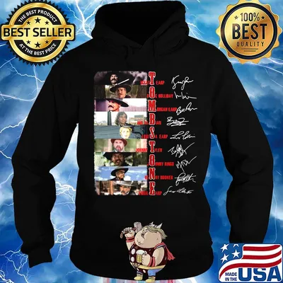 Tombstone film characters signatures s Hoodie
