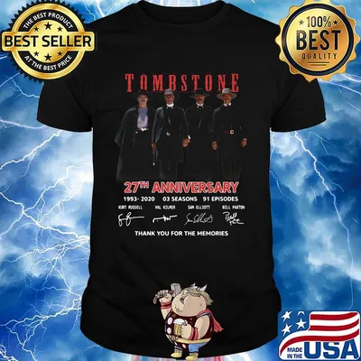 Tombstone movie 27th anniversary 1993 2020 thank you for the memories signatures shirt
